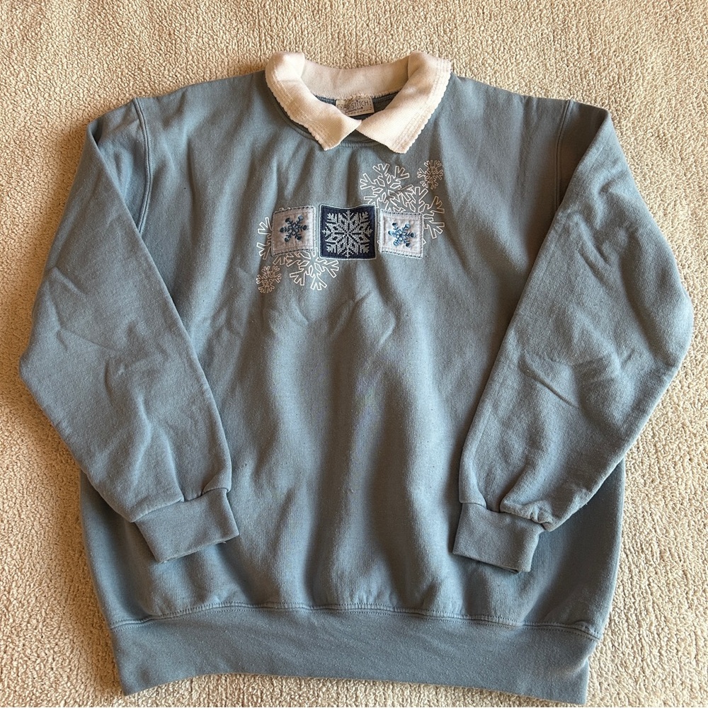 Snowflake Granny Crew Neck